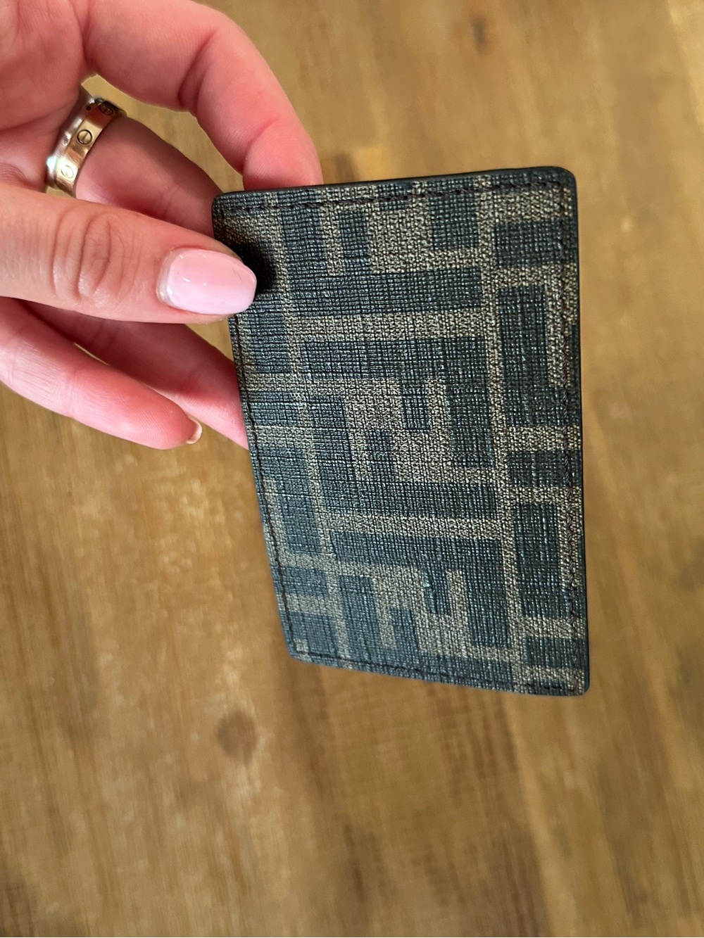 NWT Fendi Baguette Card Holder - Brown & Black - Picture 7 of 9
